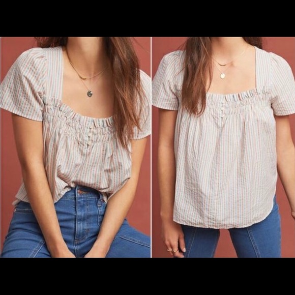 Anthropologie Isabella Sinclair Striped Top - Picture 3 of 4